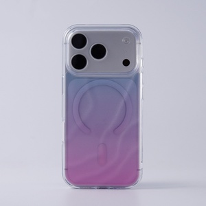เคสโทรศัพท์แม่เหล็กแฟชั่นลายคลื่นน้ำไล่ระดับสีสำหรับ iPhone 17 13 14 15 16 PRO MAX ฝาครอบป้องกันการชาร์จแบบไร้สาย - Product Image 6