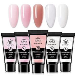 BORN PRETTY 30ml Gel Poly Acrylique Sans Hema Extension Rapide Couleur OEM Blanc Rose Gel Poly Solide pour Extension d'Ongles - Product Image 1
