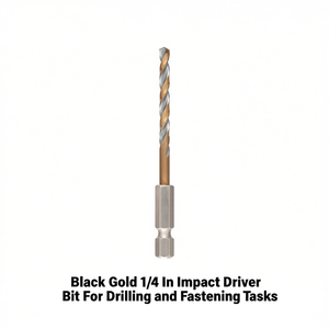 Embout de visseuse à percussion noir et or 1/4 pouce pour les tâches de perçage et de fixation - Product Image 2