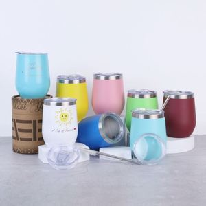 Vente en gros de gobelets en forme d'œuf de haute qualité, personnalisés, écologiques, avec revêtement en poudre, isothermes, pour vin - Product Image 1