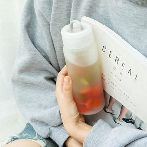 Custom Wholesales 420Ml With <b>White</b> Frosted Reusable Borosilicate Glass <b>Water</b> <b>Bottle</b> - Product Image 2