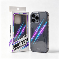 Vente en gros de boîtes d'emballage en papier pour téléphone de jeu Cyberpunk Esports Neon tendance holographique avec fenêtre en PVC