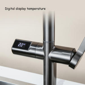 Automatic Touchless Brass Gun Grey Grifos De Cocina Con <strong>Sensor</strong> 360 Rotating Infrared Smart Digital Faucet Kitchen Pull Out <strong>Taps</strong> - Product Image 2