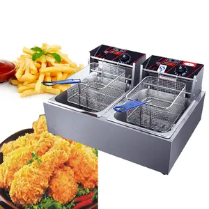 22L Restaurant Elektrische Fritte usen Pommes Frites Frittier maschine Induktion Freidora Friteuse Türkei Kommerzielle Friteuse