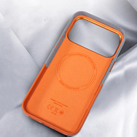 Étui de téléphone en cuir magnétique avec porte-cartes, cadre de caméra en métal, texture PU bicolore, coque pour téléphones mobiles pour iPhone 18 Pro Max