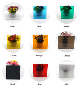 Feuille décorative moderne en plastique solide de 4x8 pieds en <span class=keywords><strong>polycarbonate</strong></span> rouge anti-rayures pour <span class=keywords><strong>cloison</strong></span> extérieure de garde-corps - Product Image 6