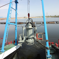Drague à sable diesel portable, pompe submersible, mini-machine de dragage pour l'extraction de sable marin, le nettoyage des canaux fluviaux, moteur