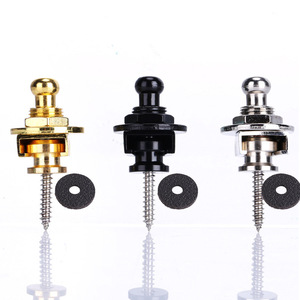 Pasadores de correa de guitarra eléctrica, botón de bloqueo, bloqueos de cinturón antideslizantes, clavos, instrumentos musicales, accesorios para piezas de bajo - Product Image 1