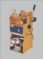 Machine de scellage de gobelets manuelle et automatique, scelleuse de gobelets à bulles commerciale pour les magasins de thé au lait, équipement de scellage de gobelets en plastique