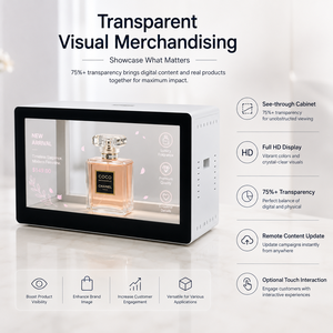 Vitrina con Pantalla LCD Transparente, Pantalla Digital para Exhibición de Joyería, Relojes y Publicidad en Comercios - Product Image 4
