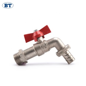 BOTE Robinets Bibcock en laiton durables Cartouche en céramique 1/2 et 3/4 tailles pour usage extérieur et tuyau d'arrosage Bibcocks en laiton - Product Image 5