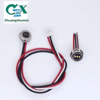 Connecteur de charge magnétique USB 3 broches en cuivre personnalisé pour lampe LED à rail coulissant, lampe d'aromathérapie, PCB d'ambiance IP67