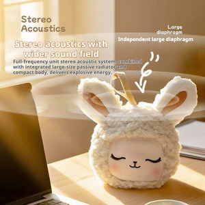 PT-40 Haut-parleur sans fil portable anti-stress en peluche lapin à bruit blanc, à faible niveau sonore, pour la maison - Meilleures ventes - Product Image 3
