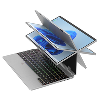 Laptop Tablet 4-in-1 Baru 14" Layar Sentuh IPS Intel N95 Quad Core 3.4GHz 16GB RAM 512GB SSD Windows 11 1920x1200 16:10 Bahasa Inggris