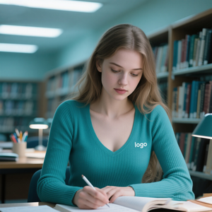 Nuova Maglia Bianca a Maniche Lunghe con Scollo a V per Primavera e Autunno, Camicetta Aderente da Donna con Effetto Maglione - Product Image 4
