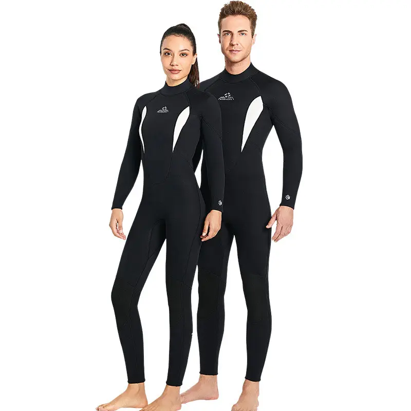Kustom Kualitas Tinggi Lengan Panjang 3Mm Neoprene Menyelam Pakaian Basah Freewiding Snorkeling Wetsuit untuk Pria
