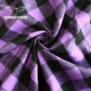 Giá Thấp Dệt Polyester Sợi Bông Nhuộm Sọc Vải Rayon Vải Chải Flannel Kiểm Tra Vải Cho Quần Áo - Product Image 5