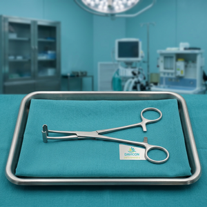 Pinzas Hemostáticas Manuales Davicon DE-1678 Pratt-Smith, Cóncavas en Forma de T, 6 Mandíbulas Dentadas, Acero Inoxidable, Instrumentos Quirúrgicos - Product Image 3