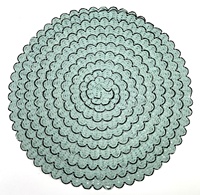Grande vente napperon de table rond maison biodégradable en raphia crochet en papier antidérapant