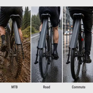 MTB Rear Mudguard <strong>Saddle</strong> Wing Bicycle Fender Adjustable Lightweight for Road Bicycles - Product Image 5