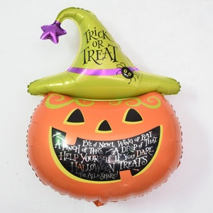 Globos de Aluminio con Forma de Calabaza, Calavera, <span class=keywords><strong>Vampiro</strong></span> y Fantasma para Halloween, Ecológicos y Seguros para Niños, Decoraciones para Fiestas de Halloween - Product Image 1