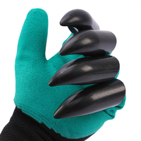 Gants de jardinage en latex imperméables pour creuser et planter, gants de jardin avec griffes en plastique ABS, gants de jardin en caoutchouc