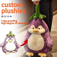 Peluche personnalisée pingouin, jouet en peluche mignon avec logo, cadeau promotionnel, poupée, OEM ODM
