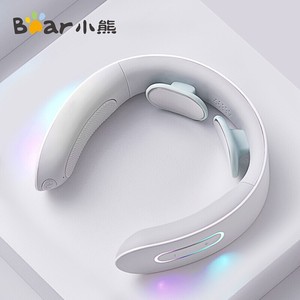 Masajeador de cuello Bear Little Bear AMQ-B04K1, compresor de calefacción recargable por USB, color blanco, para aliviar el cuello y los hombros - Product Image 1