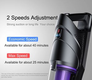 LANJI AC400W <span class=keywords><strong>Aspirateur</strong></span> à main portable filaire <span class=keywords><strong>et</strong></span> balai à franges Source d'alimentation électrique de type cyclone pour la maison Fonction de séchage du canapé - Product Image 3