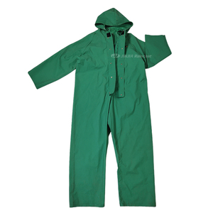 Adult Hiking Raincoat Jumpsuit <strong>Overalls</strong> for Men Women <strong>Waterproof</strong> Durable Acid/Chemical Resistant PVC/Polyester Full Raincoat - Product Image 2