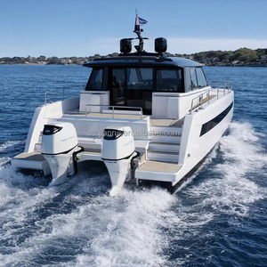 Catamaran en alliage d'aluminium pour les loisirs, la croisière en mer et le divertissement, moteur in-bord, universellement applicable, yacht <span class=keywords><strong>de</strong></span> <span class=keywords><strong>luxe</strong></span> - Product Image 1