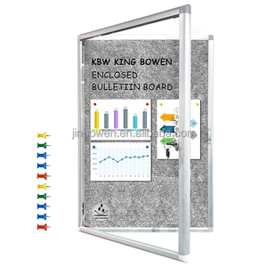 KBW Tableau d'affichage verrouillable de 36x24 pouces, tableaux d'affichage fermés, encadrés en aluminium - Product Image 1