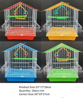 Qbellpet Haute Qualité Acier Canari Pet Elevage Cage À Oiseaux Portable Pet Perroquet Cage cage pliante perroquet perroquets oiseaux à vendre