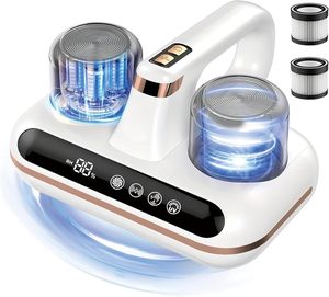 White HEPA Handheld <b>Vacuum</b> Cleaner <b>Portable</b> Cordless Dust Collector with UV Light for Home Hotel Use - Product Image 2