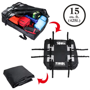 Sac de transport de voiture imperméable et résistant à la pluie en PVC, porte-bagages de toit, sac de rangement pour l'aventure en plein air - Product Image 4