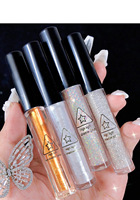 Palette d'ombres à paupières liquides à paillettes Ombre à paupières sèche riche en pigments Finition lumineuse scintillante Tons de peau foncés pâles Caractéristiques d'étiquetage