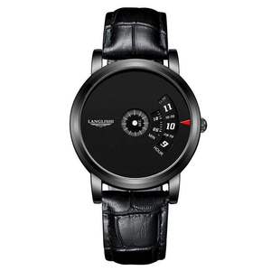 Reloj impermeable para hombre: modelo moderno de estilo coreano para estudiantes masculinos, reloj de cuarzo para parejas, completamente de acero. - Product Image 4