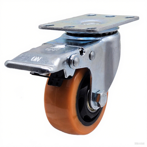 Hochleistungs-Lenk rollen mittlerer Größe Sicherheit Dual <span class=keywords><strong>Lock</strong></span> PP-Material 80kg Tragfähigkeit für Werk bänke Wagen Dollies-Schränke - Product Image 2