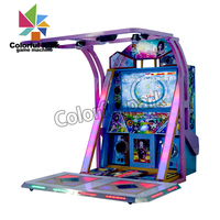 Machine de jeu d'arcade électronique pour enfants, à monnayeur, pour l'intérieur, avec musique et vidéo, modèle Pump It Up Dance Machine, vente en gros