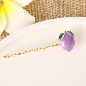 Horquilla para el pelo para niña, aceite dulce de goteo, fruta, oso, Margarita, labios, limón, zanahoria, lazo pequeño, pinzas para el pelo - Product Image 6