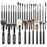 30 pinceaux de maquillage professionnels à poils synthétiques pour fond de teint, poudre, fard à paupières, estompage et contour – Kit complet pour maquilleur