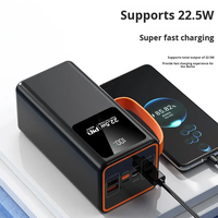 Batterie externe portable intelligente personnalisée haute capacité 30000 mAh, charge rapide, entrée Type-C, sortie USB/DC, écran LED, 22,5 W, Li-Polymère
