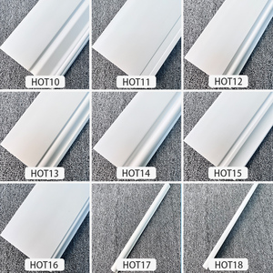 Perfil de moldura de espuma de poliestireno negro para suelos, moldura de plástico, perfil de zócalo, marco de moldura, venta al por mayor de fábrica OEM Rongke - Product Image 3