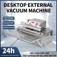 Machine d'emballage sous vide externe à remplissage d'azote pour sachets en plastique Kraft, pour aliments secs, viande, céréales, riz, noix, en acier inoxydable, OEM ODM