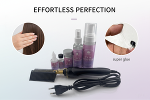 Kit d'installation <span class=keywords><strong>de</strong></span> perruque avec spray fixant mousse, <span class=keywords><strong>bande</strong></span> élastique, boîte à perruque, <span class=keywords><strong>cire</strong></span> coiffante pour maintien 24h et contrôle des bords - Product Image 3