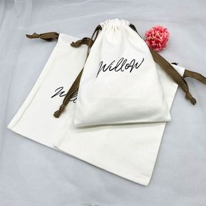 Wholesale Custom Logo Organic Cotton Muslin Sachet Shopping Gift <b>Drawstring</b> <b>Bag</b> Cotton Canvas <b>Drawstring</b> <b>Bag</b> - Product Image 3