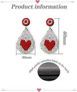 Nouveau exquis élégant couleur femmes mode à la main bohème balancent boucle d'oreille boucles d'oreilles été plage bijoux prix de gros - Product Image 4