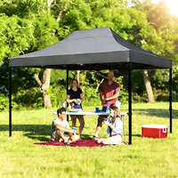 Tente de salon professionnelle personnalisée à double ouverture pour publicité extérieure, en tissu Oxford avec couverture en PVC, résistante aux UV et imperméable