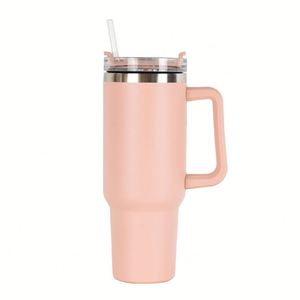 Termo para Auto de Gran Capacidad (40oz) con Asa y Pajita, Diseño Portátil de Acero Inoxidable 304 - Product Image 3