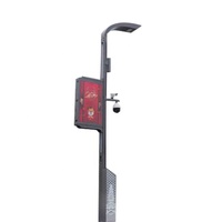 100w avec caméra Cctv Transmetteur Wifi Lampadaire intelligent avec panneau d'affichage à LED dans Smart City
